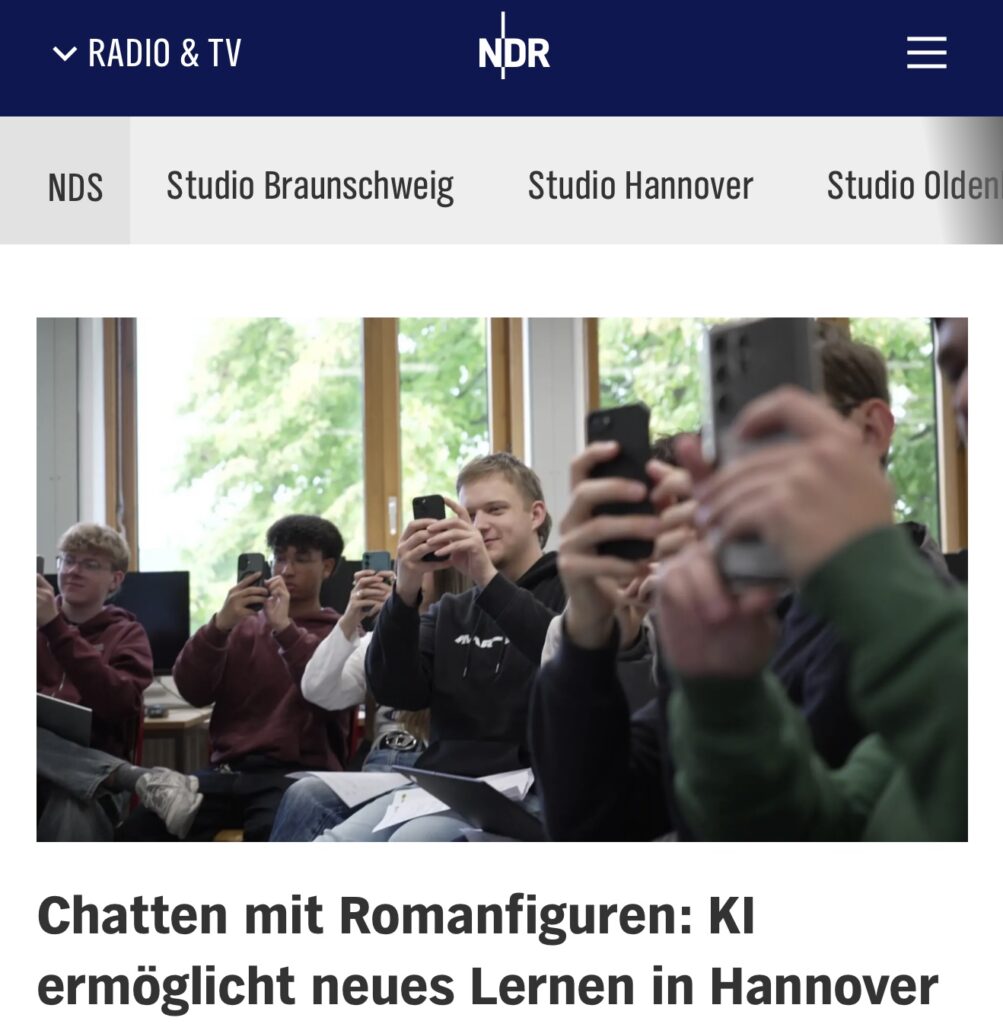 NDR-Beitrag: KI im Englischunterricht