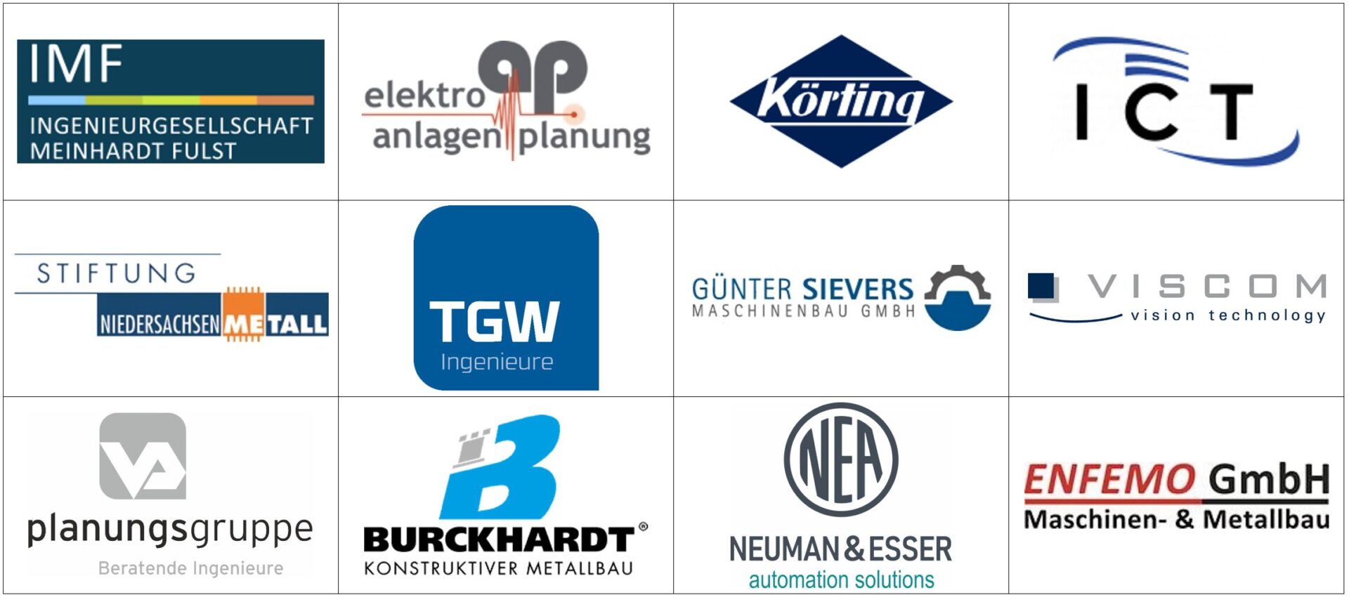 Mitgliedsfirmen im Fördergemeinschaft der Technikerschule Hannover e.V.